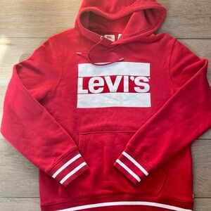 Levi's Bold Red Hoodie for Men